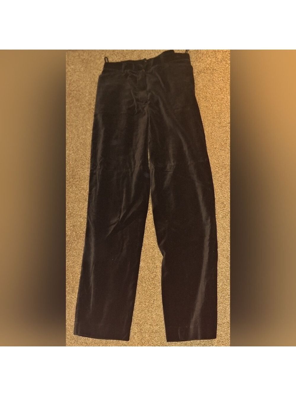 Evan Picone Black Velvet Pants Size 6